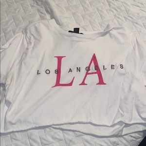 cropped la tshirt